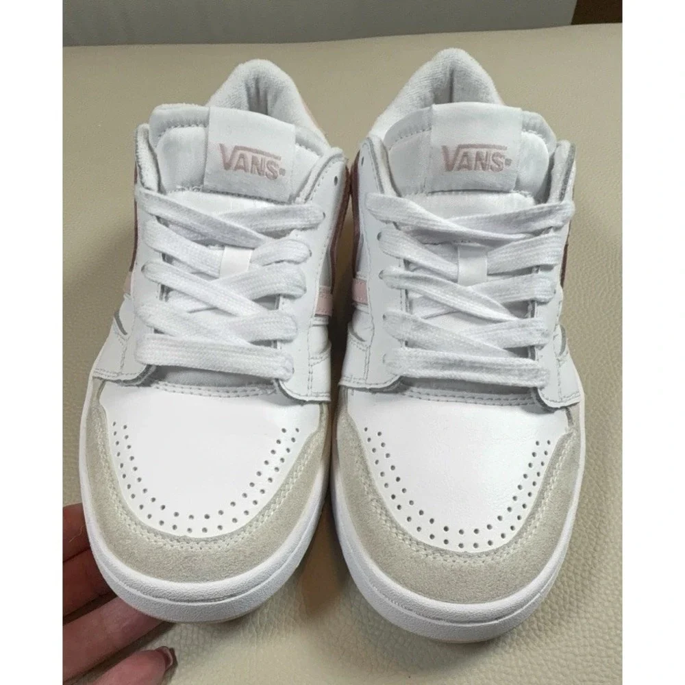 Vans Lowland 2.0 White/Sepia Rose Size 7.5W 6M EUC